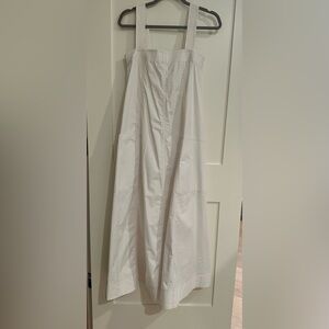 Zara white super soft cotton dress